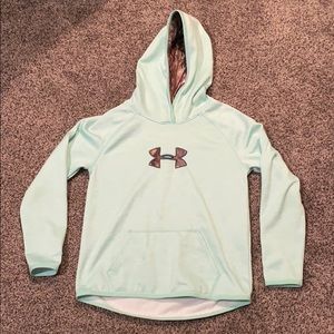 Teal camouflage sweatshirt